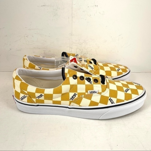 Vans Era Big Check (Yolk Yellow/True White) Sneaker Size 11 Men - Picture 1 of 10